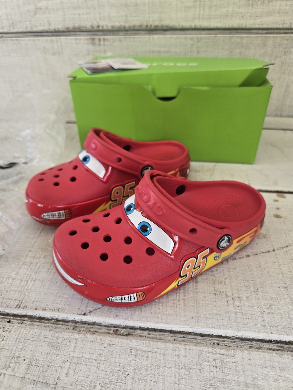 Kids Lightning McQueen Red Crocs